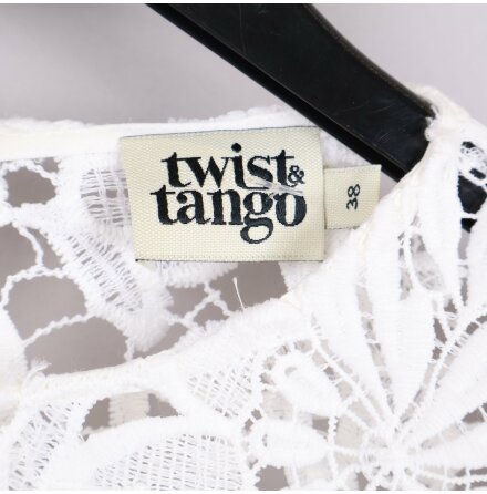 Twist &amp; Tango - Vit Spetsblus - Stl. 38