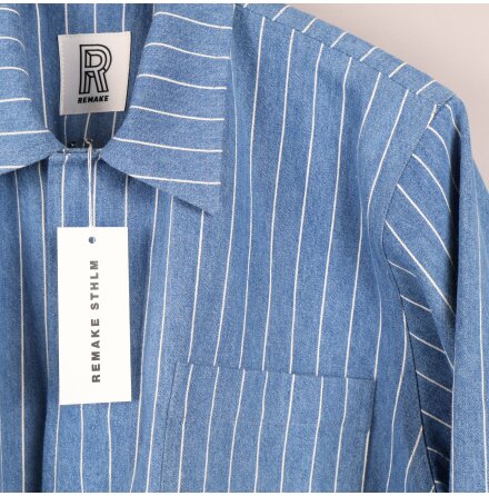 Remake - Workwear - Bl med vit rand