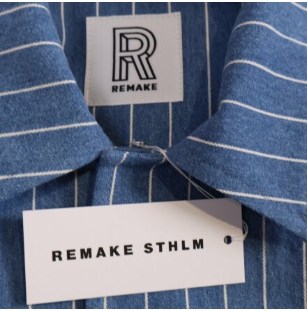 Remake - Workwear - Bl med vit rand