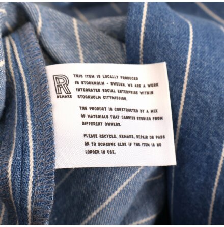 Remake - Workwear - Bl med vit rand