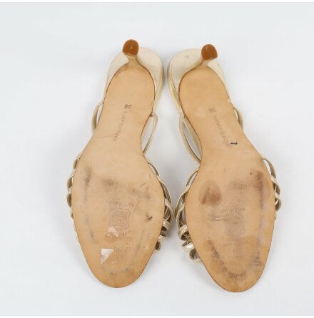 Manolo Blahnik - Pumps - Slip in - Guld - Premium Vintage