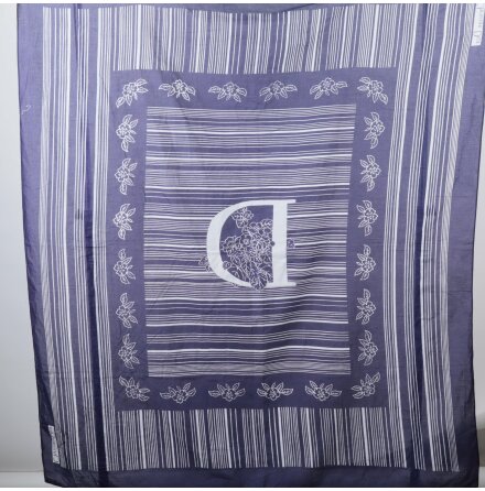 Dior - Sarong - Scarf - Sommar - Logo - Bl - Premium Vintage