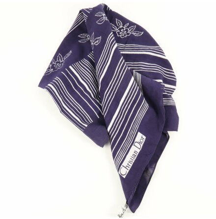 Dior - Sarong - Scarf - Sommar - Logo - Bl - Premium Vintage