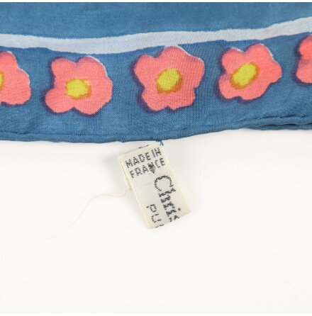 Christan Dior - Scarf - Blommor - Siden - Premium Vintage