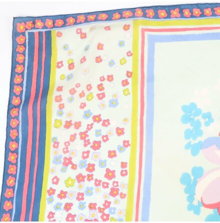 Christan Dior - Scarf - Blommor - Siden - Premium Vintage