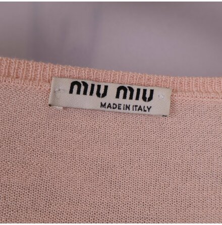 Miu Miu - Kofta - Cashmere - Siden - Rosa - Premium Vintage