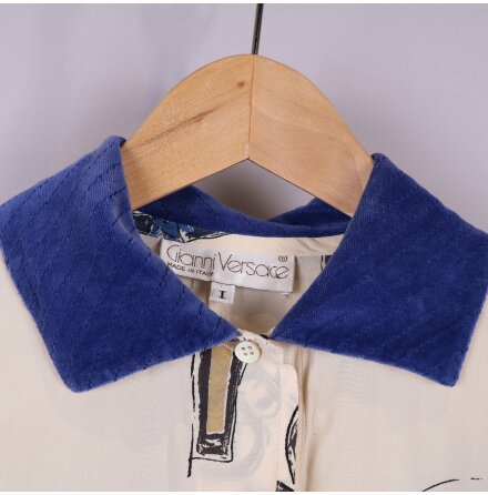 Gianni Versace - Blus - Dam - Siden - Premium Vintage