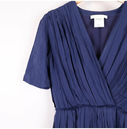 Chloe - Klnning - Siden - Bl - Premium Vintage