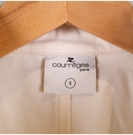 Courreges - Jacka - Oversized - Dam - Vit - Premium Vintage