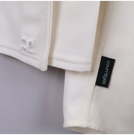 Courreges - Jacka - Oversized - Dam - Vit - Premium Vintage