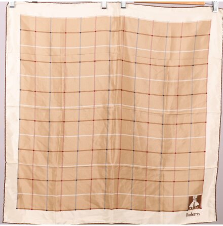Burberry - Scarf - Siden - Beige - Premium Vintage