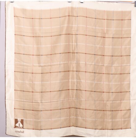 Burberry - Scarf - Siden - Beige - Premium Vintage