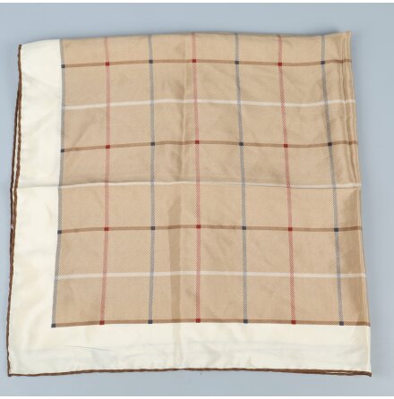 Burberry - Scarf - Siden - Beige - Premium Vintage