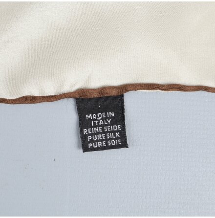 Burberry - Scarf - Siden - Beige - Premium Vintage