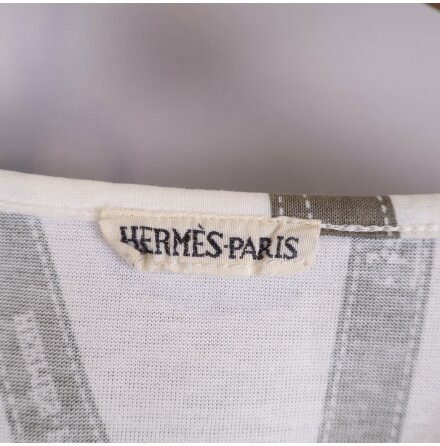 Hermes - T-Shirt - Dam - Logo - Premium Vintage