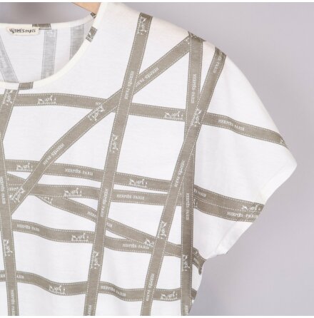 Hermes - T-Shirt - Dam - Logo - Premium Vintage