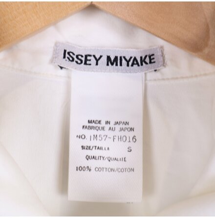 ISSEY MIYAKE - Skjortklnning - Vit - Premium Vintage