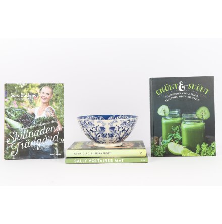 Trädgårdsmat - 4 kokböcker & salladsskål 