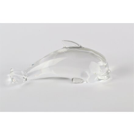 Hadeland - Delfin glasskuptur 