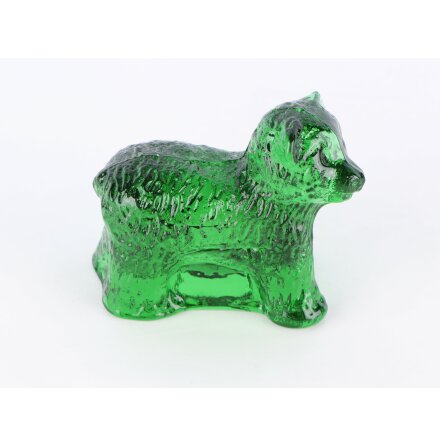 Grön björn i glas 