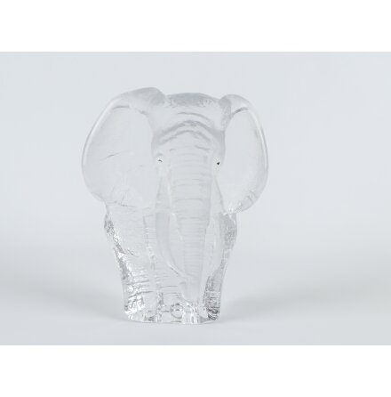 Glasskulptur elefant 
