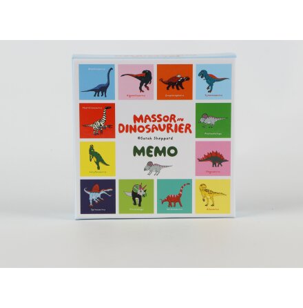 Hjelm Förlag Ab - Memo Massor av Dinosaurier - Sällskapsspel