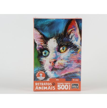 Game Office - Retratos Animais Gato - Pussel 500 Bitar