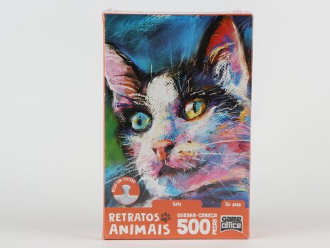 Game Office - Retratos Animais Gato - Pussel 500 Bitar