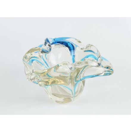 Glasskl i Transparent, Bl och Gul 