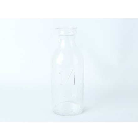 Transparent glasflaska - 1/1 Liter 