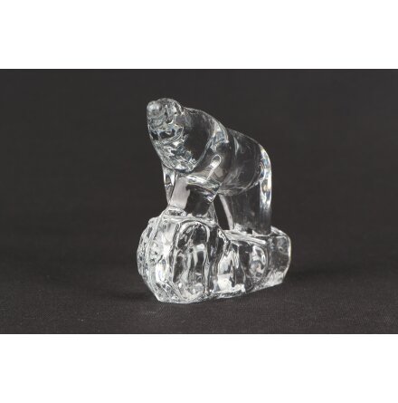 Glasskulptur - Isbjörn 
