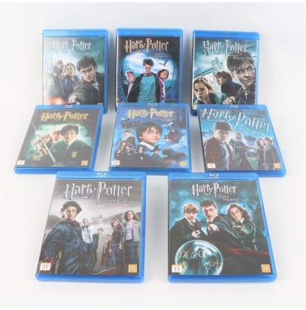 Harry Potter - Den Kompletta Blu-ray samlingen med alla åtta filmer - 8st Blu-ray