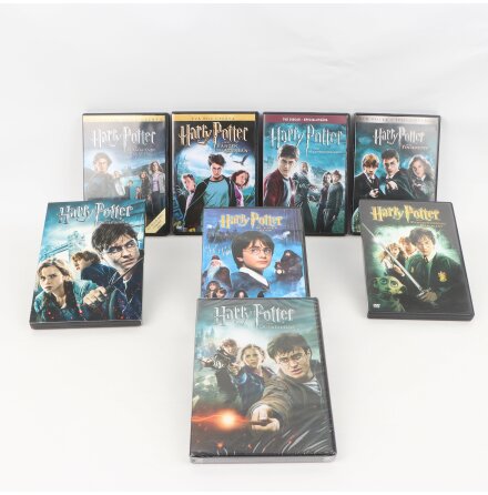 Alla åtta Harry Potter Filmer på DVD - 8st DVD-Filmer