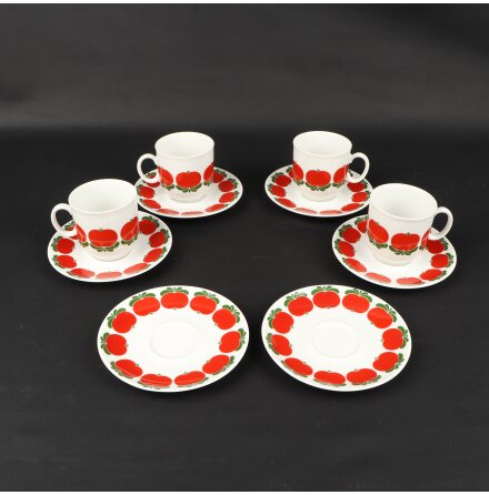 Winterling Rslau Bavaria - Kaffekoppar &amp; Fat - 4st &amp; 6st