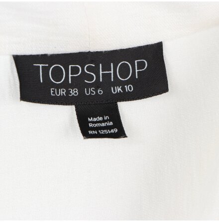 Topshop - Vit Topp - stl. 38