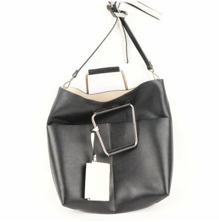 Zara - Väska/Shopper Bag med handtag, axelrem och medföljande vit plånbok - 39x8x35cm 