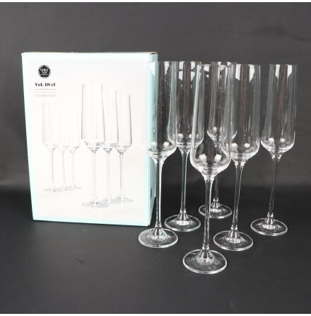 Table Top Stories - Champagneglas - 6st