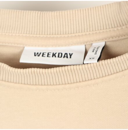 Weekday - Beige croppad trja - stl. XS