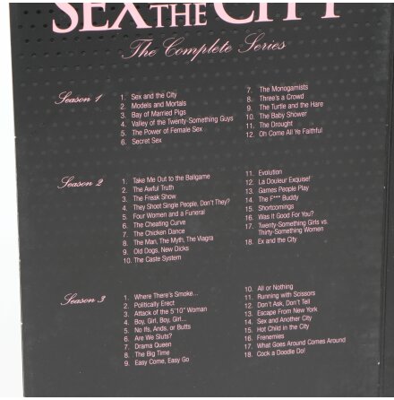 DVD-Box - Sex and the city - Ssong 1-3 - 8 skivor