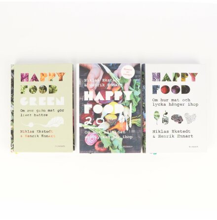 Niklas Ekstedt &amp; Henrik Ennart - Happy Food - 3 böcker - Mat, Dryck, Hem &amp; Hälsa