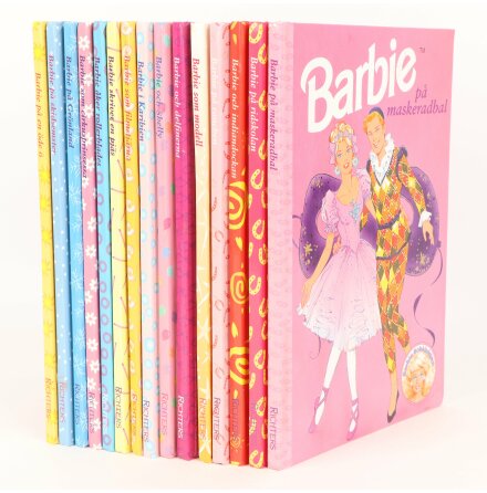 Stort bokpaket med 15st Barbieböcker - Barn &amp; Ungdomsböcker