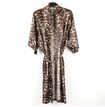Co&#39;couture - Kimonoliknande morgonrock med leopardmönster - stl. S