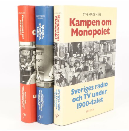 Bokpaket om Radio &amp; TV - Hadenius, Nordmark m.fl - 3 st - Samhälle &amp; Historia