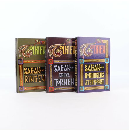 Bokpaket - Sagan om ringen - J.R.R Tolkien - 3 böcker utgivna 1992 - Science Fiction &amp; Fantasy