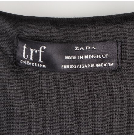 Zara - trf collection - Svart kofta med glitter och knappar - stl. XXL 