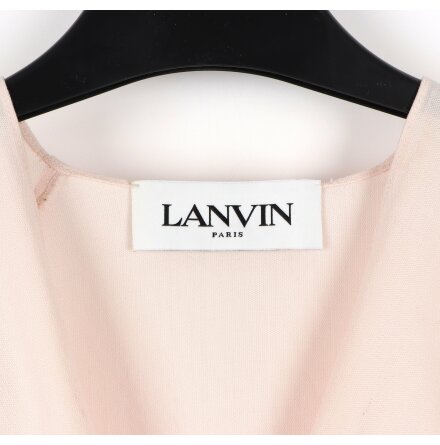 Lanvin - Powder Pink Puff Sleeve Dress - Ljusrosa Klnning - stl. 38