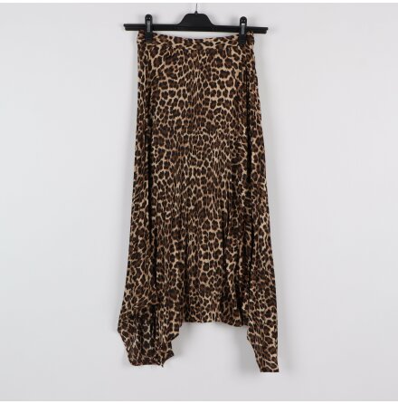 Zara - Leopardmnstrad kjol - stl. XS