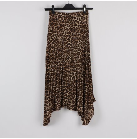 Zara - Leopardmnstrad kjol - stl. XS