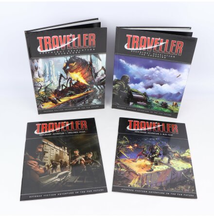 Traveller RPG - The Deepnight Revelation campaign (Eng) - 3rd and 5th exp + Mercenery adventure 1+2 - 4 böcker - Science Fiction &amp; Fantasy