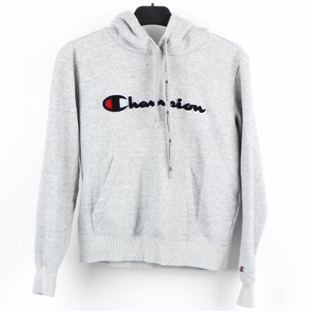 Champion - Grå hooded sweatshirt - stl. XS